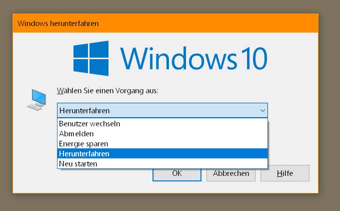 Pc Braucht Lange Zum Herunterfahren Windows 10 Windows 10: ohne Startmenü neu starten oder herunterfahren - pctipp.ch