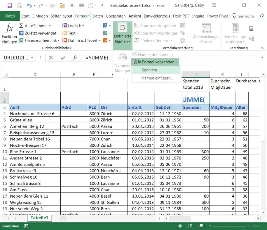 Excel Ganze Spalte Ohne Oberste Zellen Referenzieren Pctipp Ch