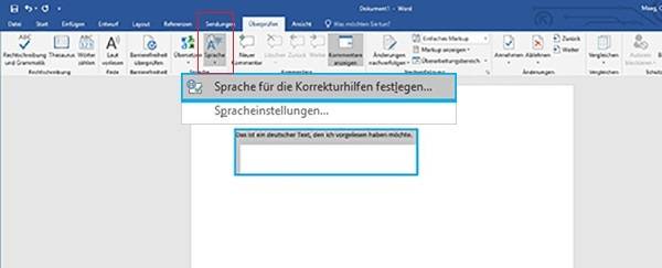 Word Geschriebenen Text Laut Vorlesen Lassen Pctipp Ch