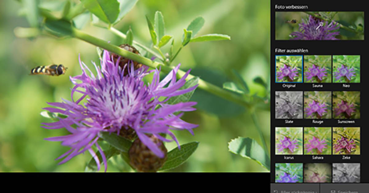Windows 10: eine RAW-Datei mit der Fotos-App öffnen und ...