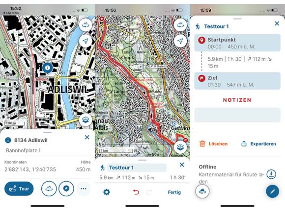 Swisstopo App