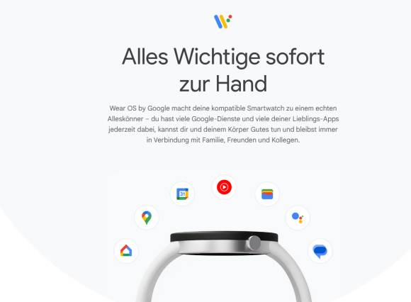 Info-Anzeige zu Wear OS