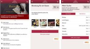 Screenshots Mondovino-App