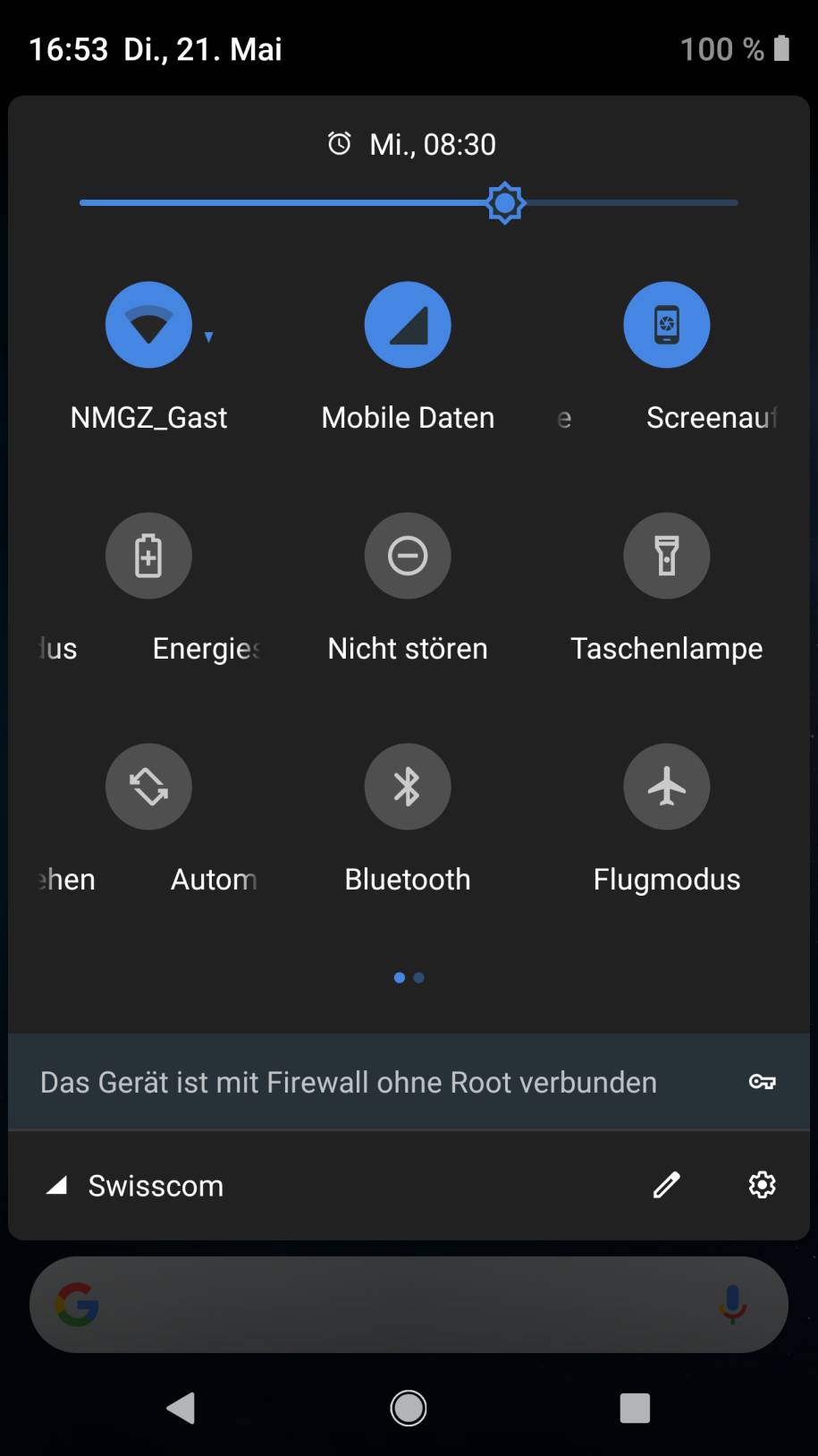 Klopfen Spezialist Das Gerät android 8 taschenlampe schnellzugriff