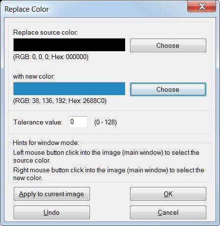 Stimmen die Farben, klicken Sie auf «Apply to current image»
