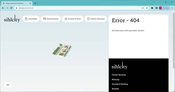 Ein 404er-Fehler teilt mit, dass es auf dieser Domain die gewählte Unterseite nicht gibt