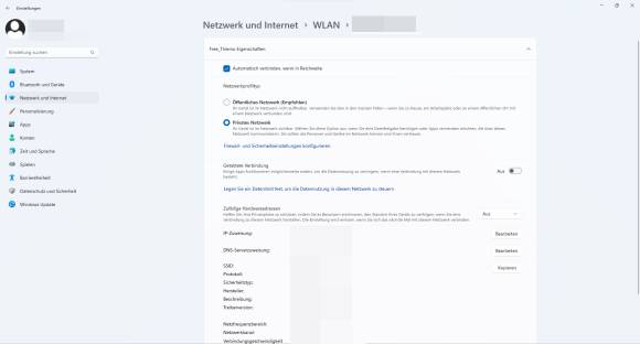 WLAN-Einstellungen