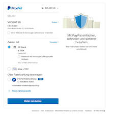 Wer online einkauft und mit PayPal bezahlt, kann nun eine weitere Option wählen