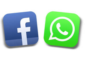 Facebook- und WhatsApp-Logos