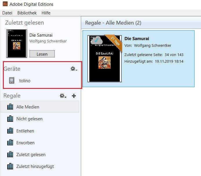 So Ubertragen Sie Ein Onleihe E Book Vom Pc Auf Den E Book Reader Pctipp Ch