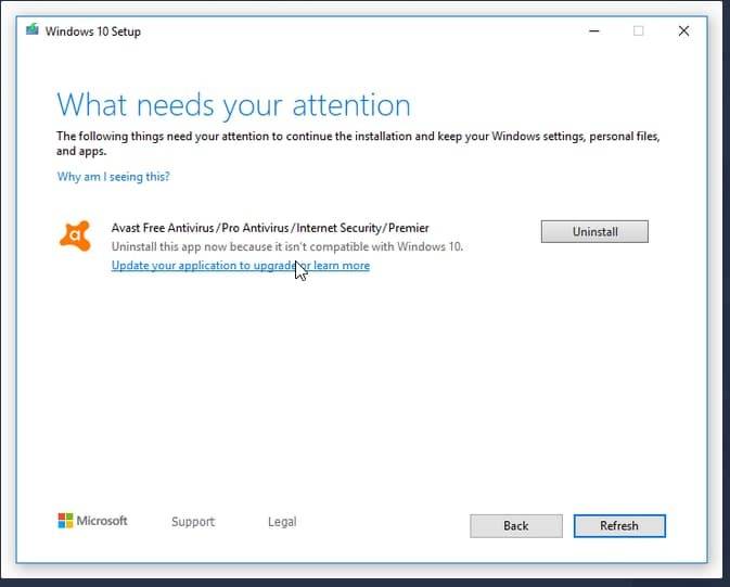 Antivirus-Programme Avast und AVG verhindern Windows-10 ...
