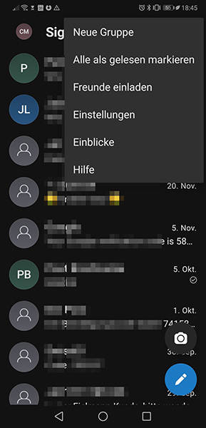 Die Statistik wird lokal auf Ihrem Gerät erstellt