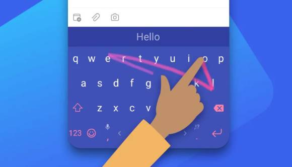 SwiftKey-Info zur Eingabe über Wischgesten