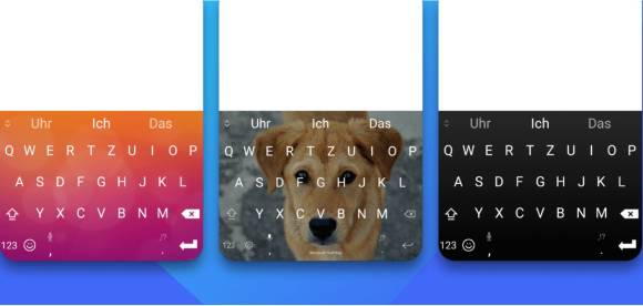 Drei Themes der SwiftKey-Tastatur