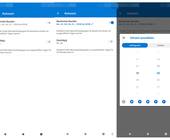 Die Ruhezeit-Einstellungen in der Outlook-App