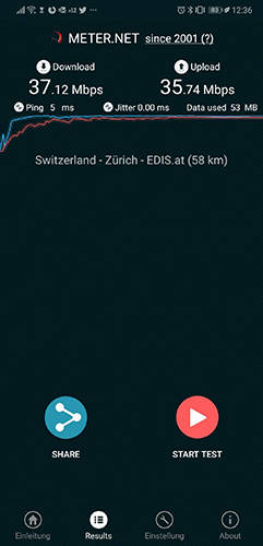 Android-App von Geschwindigkeit.ch