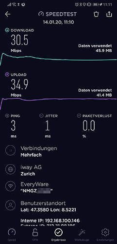 Ookla-Speedtest als App