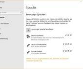 Screenshot der Windows-Spracheinstellungen