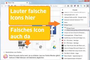 Firefox zeigt falsche Icons 