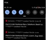 Alertswiss-Pushnachrichten nach dem Alarm