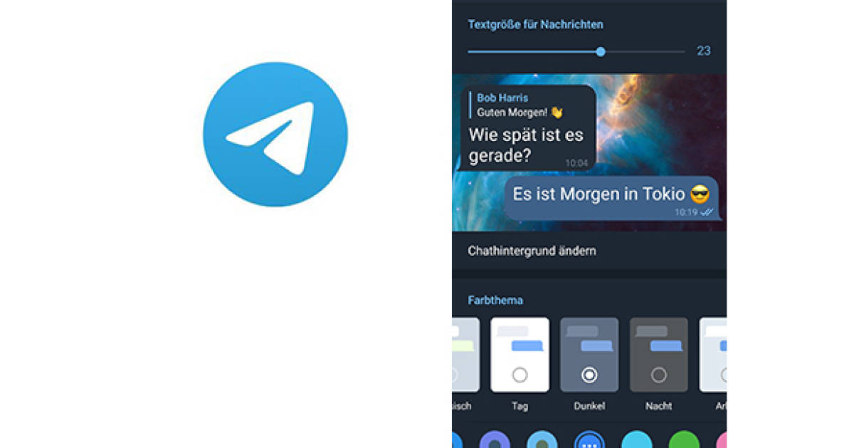 Telegram Aussehen von Nachrichtenblasen ändern so gehts pctipp.ch