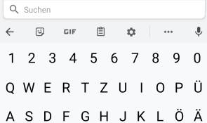 Übers Zahnrad-Icon gehts zu den Tastatur-Einstellungen