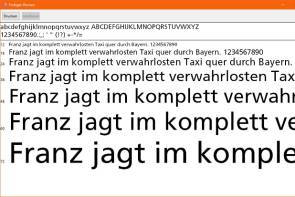 Schriftarten in Windows 10 