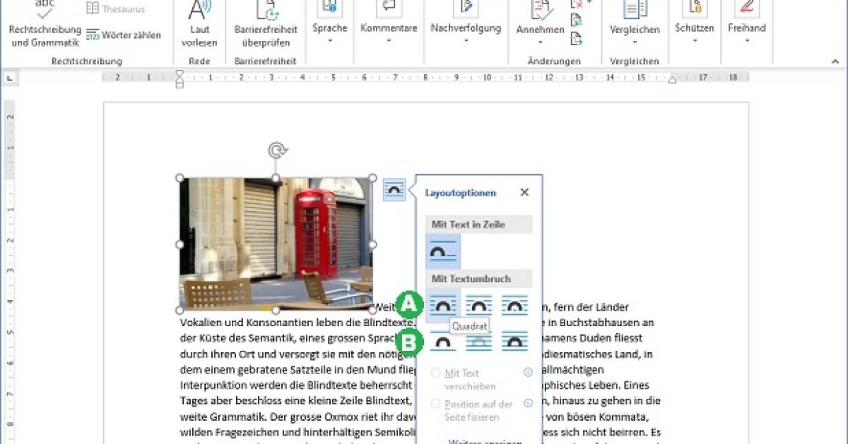 Word: Bilder immer mit Textumlauf einfügen - pctipp.ch