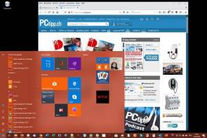 Windows-Desktop mit Startmenü 