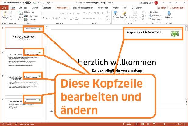 Powerpoint Kopfzeile Bearbeiten Pctipp Ch