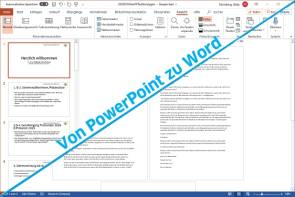 Inhalt von PowerPoint ins Word übernehmen 
