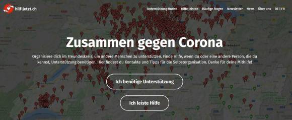 Webseite von hilf-jetzt.ch