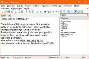 Notepad++ ist nicht nur für Programmierer sehr cool 
