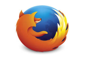 Firefox mit Code im Hintergrund 