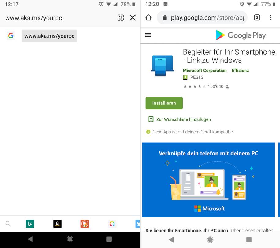 Android-Smartphone mit Windows verknüpfen - pctipp.ch