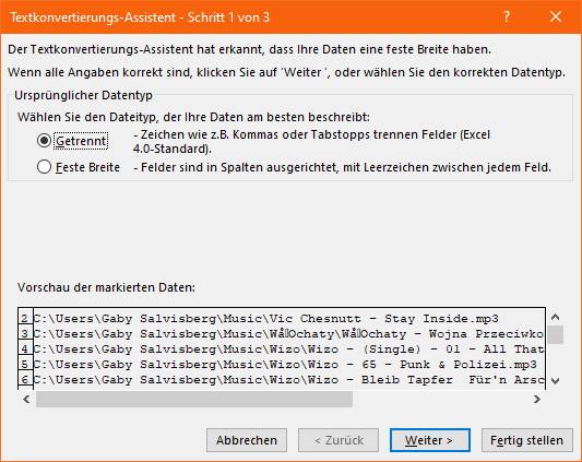 Der Textkonvertierungsassistent kann Ihnen beim Entfernen des Pfades helfen Der Textkonvertierungsassistent kann Ihnen beim Entfernen des Pfades helfen