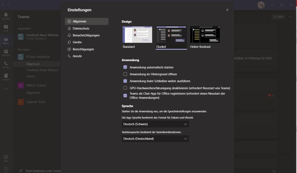 Dark Mode In Microsoft Teams Einstellen So Gehts Pctipp Ch