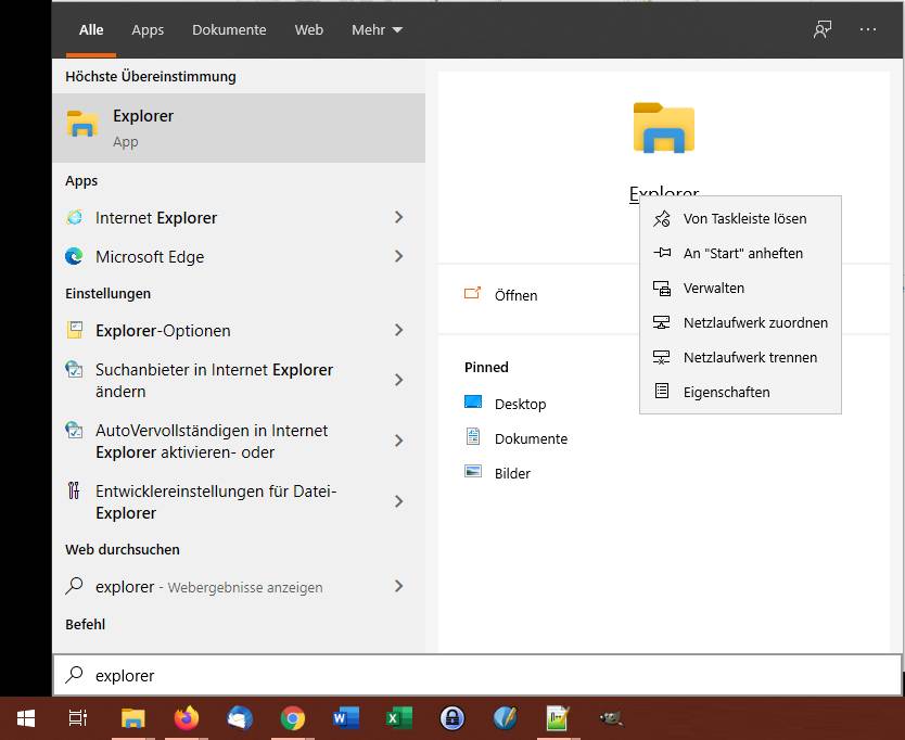 Wie startet man den WindowsExplorer als Administrator? pctipp.ch