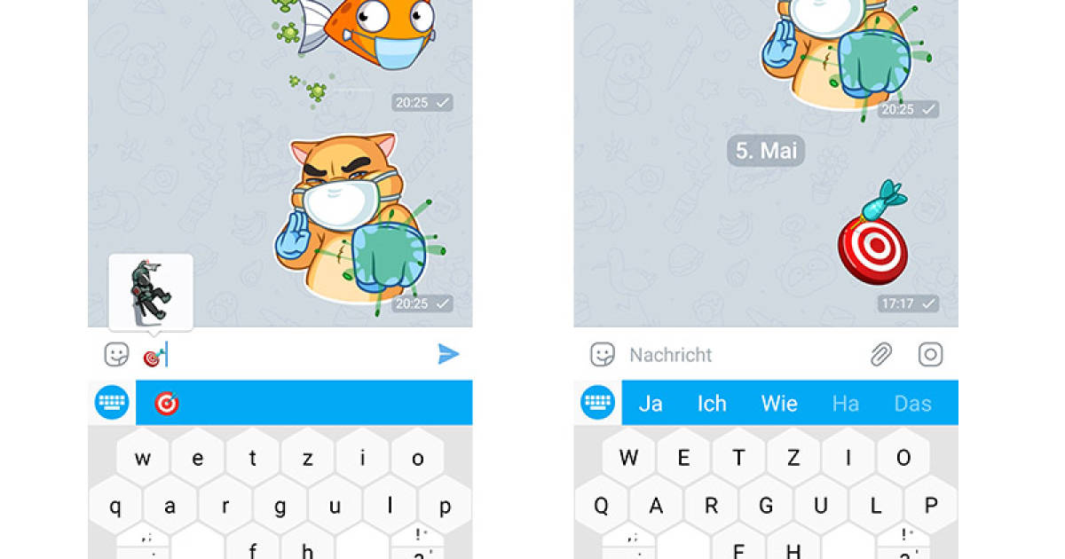 Telegram Dartpfeile werfen so gehts pctipp.ch