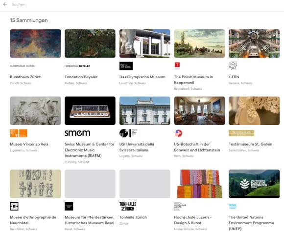 Schweizer Museen in Google Arts & Culture