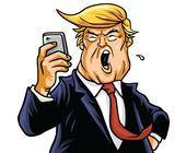 Angry Donald Trump with Smartphone