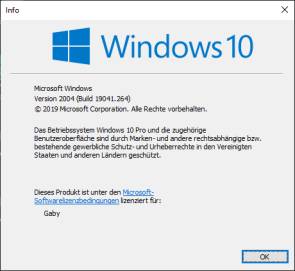 Hier hat die Installation des Updates geklappt