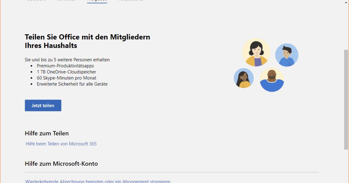 Microsoft Office 365 Lizenz mit einem Familienmitglied teilen pctipp.ch