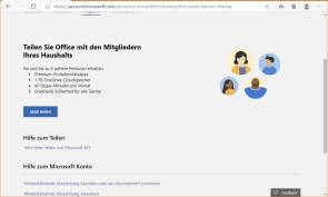 Office/Microsoft 365 Family-Abo teilen 