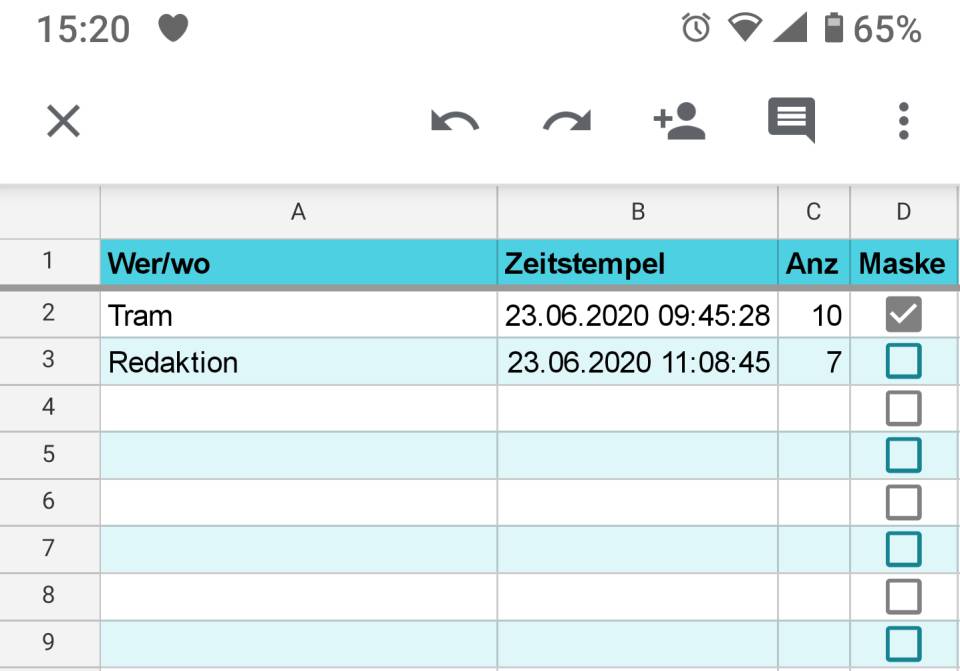 Leere Tabelle Zum Ausfüllen 7 Spalten / Excel Tabellen ...