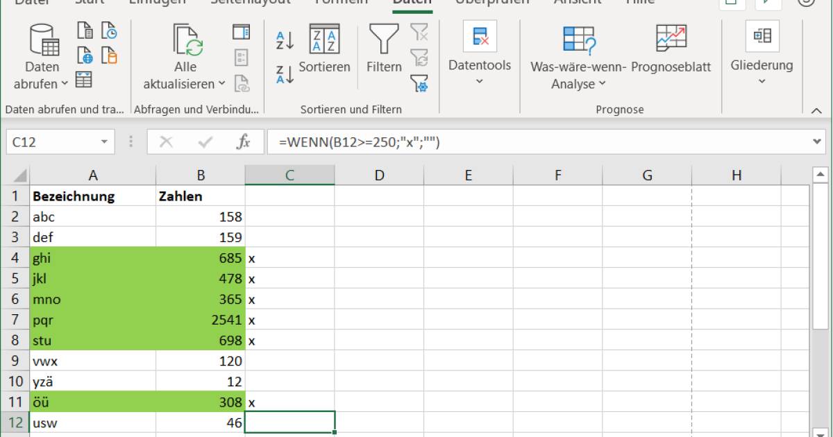 Excel: Resultat aus bedingter Formatierung in fixes Format umwandeln - pctipp.ch