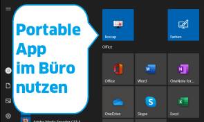 Portable App im Büro nutzen 