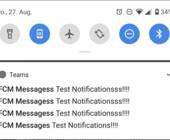 FCM Messages auf einem Android-Gerät