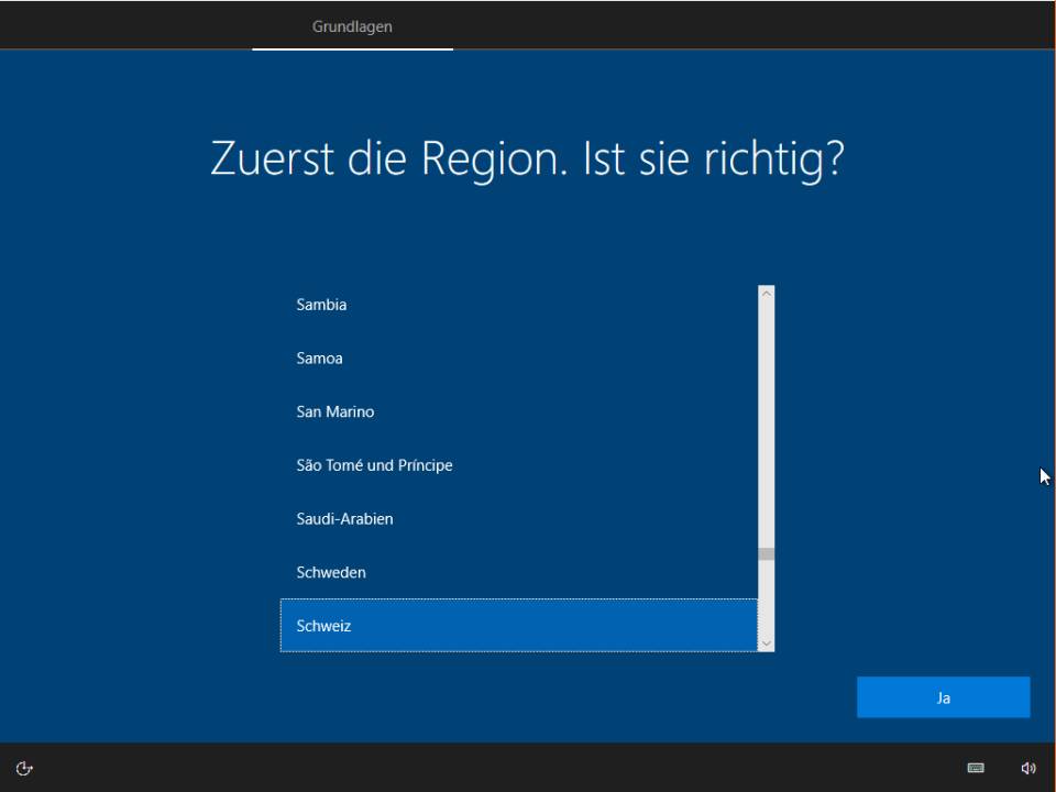 Windows 10 nach Neuinstallation ohne ErstnutzerEinrichtung herunterfahren pctipp.ch
