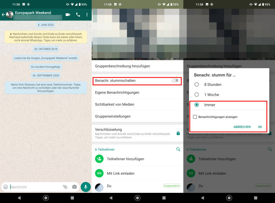 Kann Ich Einen Aus Der Whatts App Gruppe Entfernen Ohne Dass Er Es Bemerkt WhatsApp-Gruppe für immer stummschalten – so gehts! - pctipp.ch